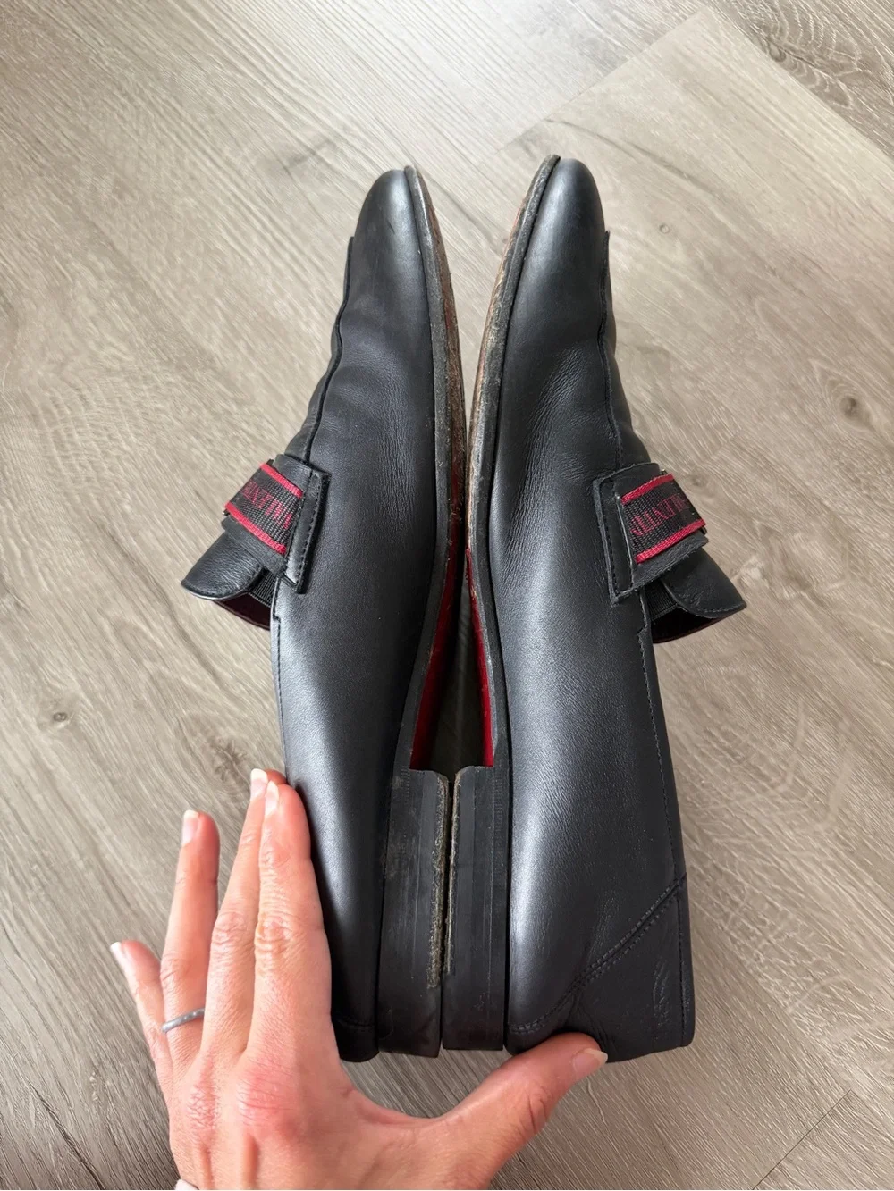 Valentino black men’s dress loafers EU 42